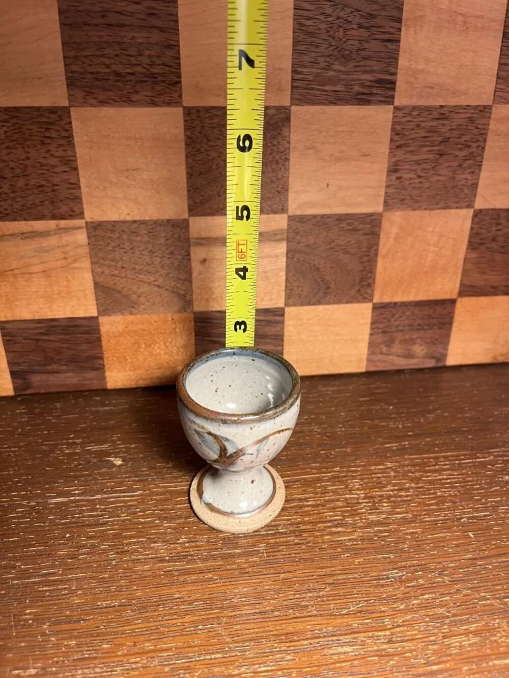 Studio Pottery Speckled Glazed Egg Cup A826